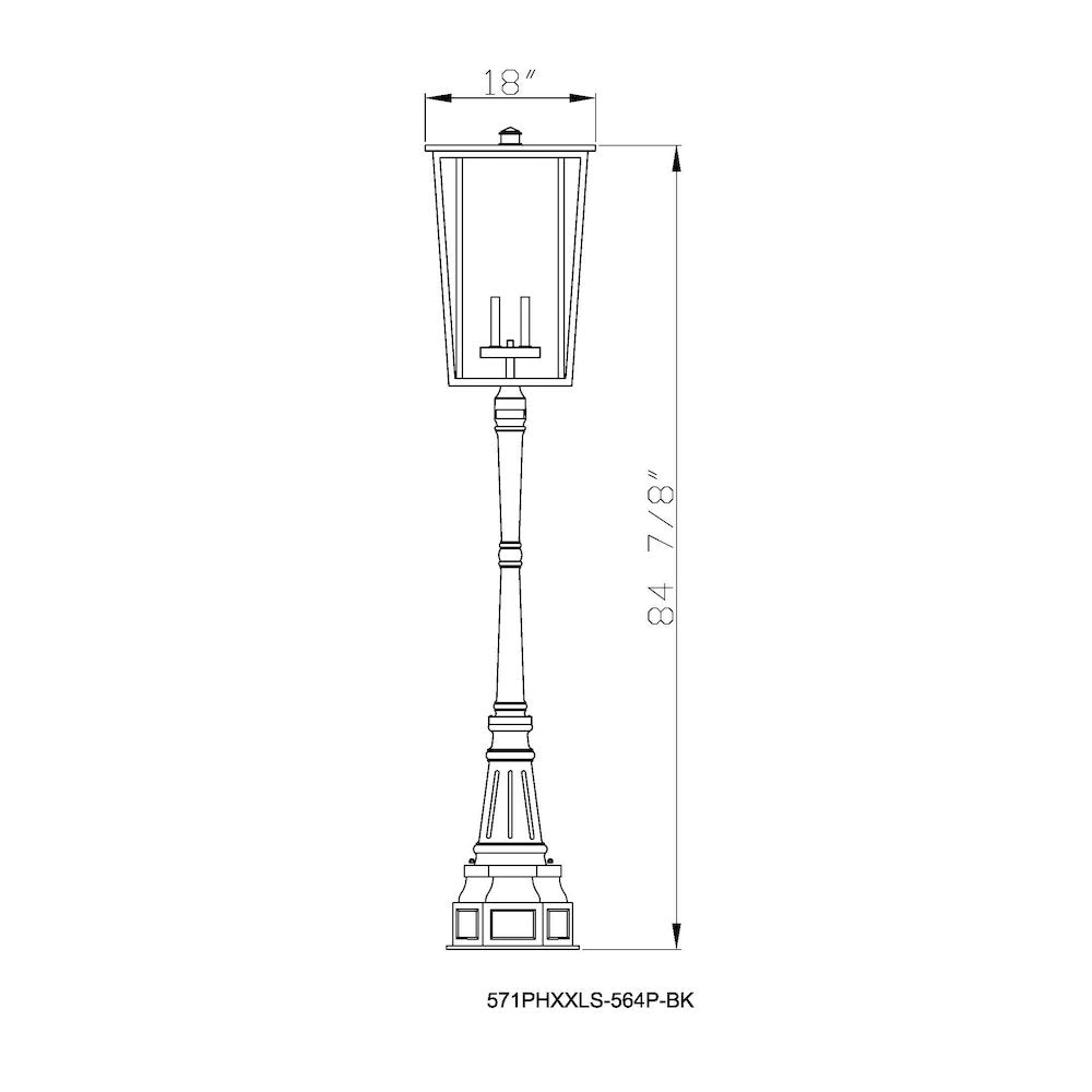 Z-Lite 4 Light Outdoor Post Mounted Fixture