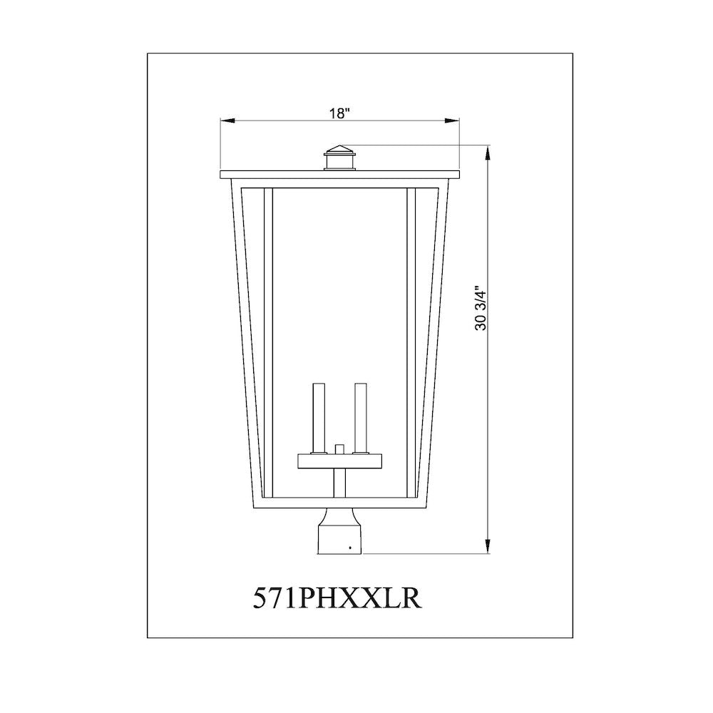 Z-Lite 4 Light Outdoor Post Mount Fixture