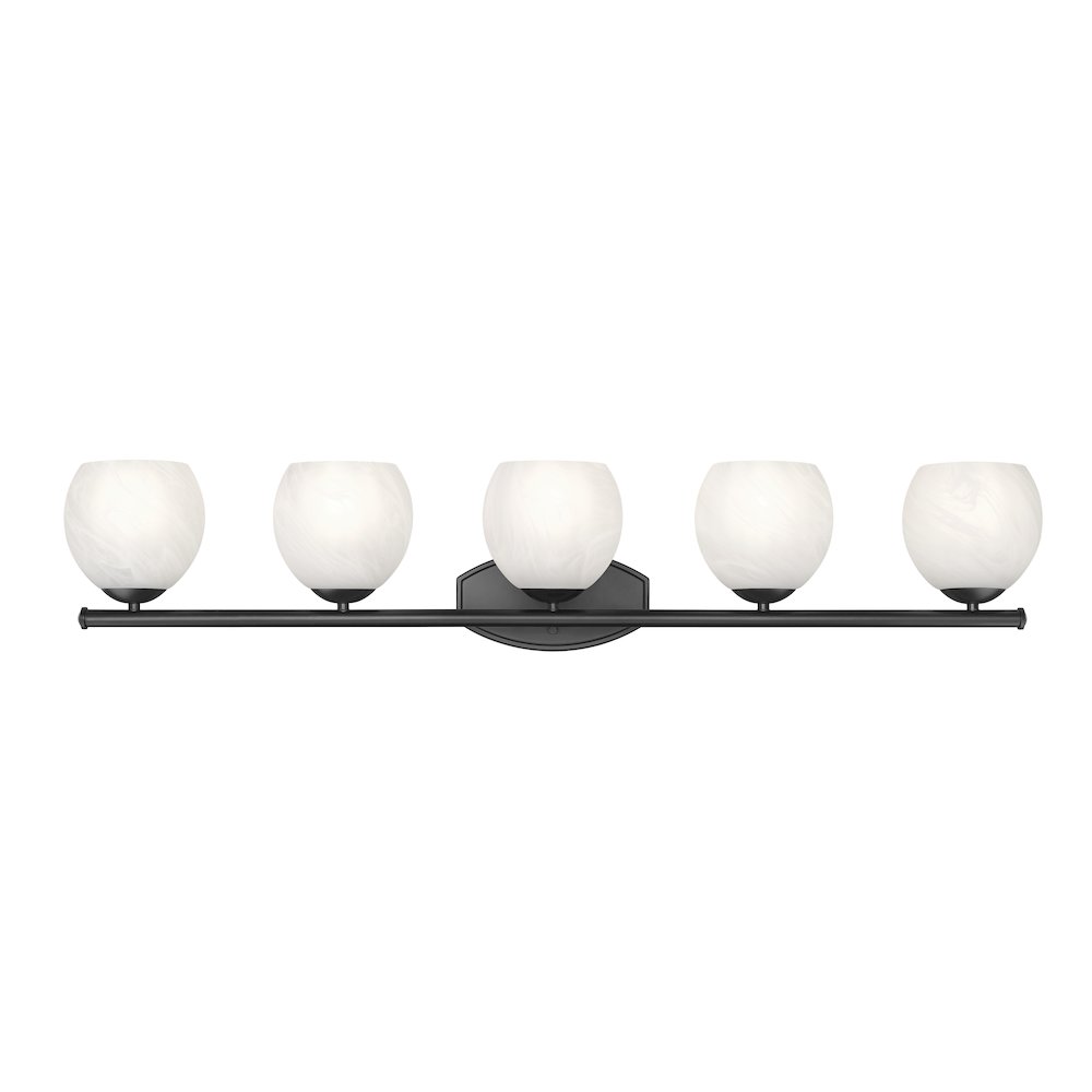 Z-Lite 5 Light Vanity, Matte Black