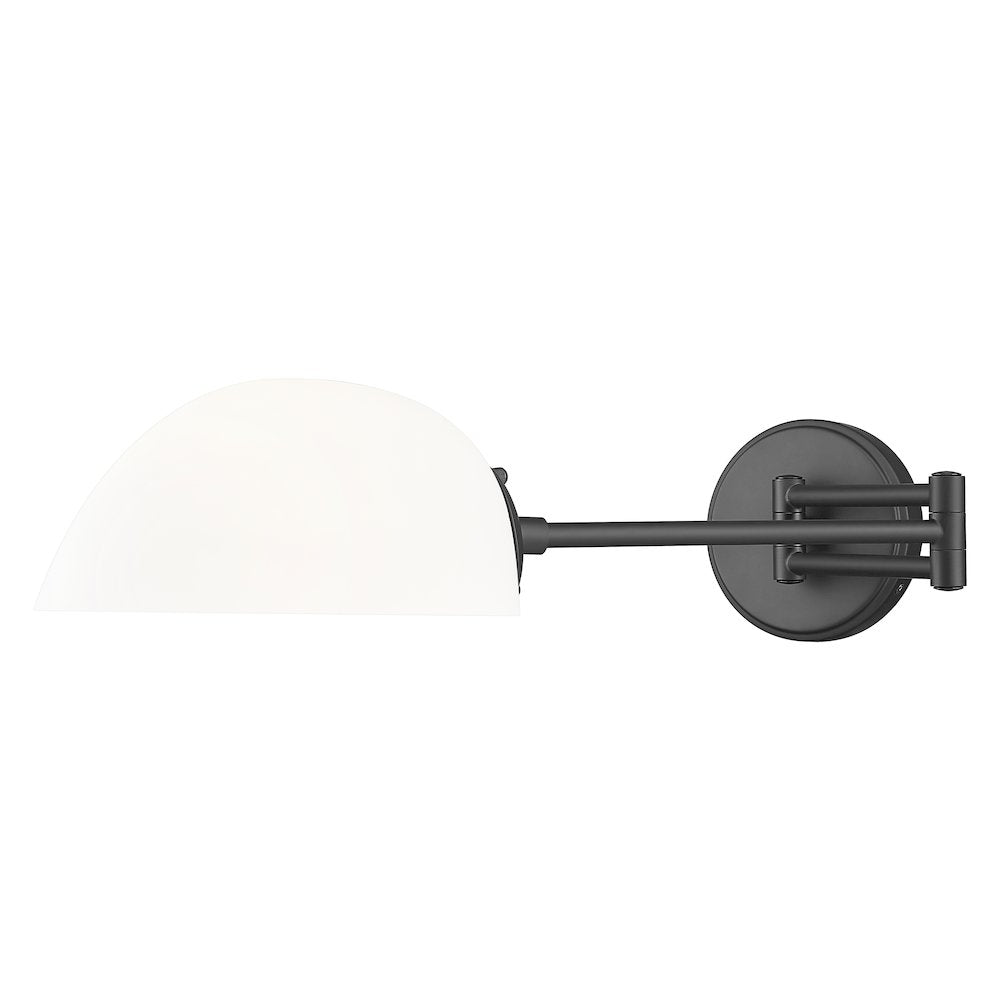 Z-Lite 1 Light Wall Sconce, Matte Black