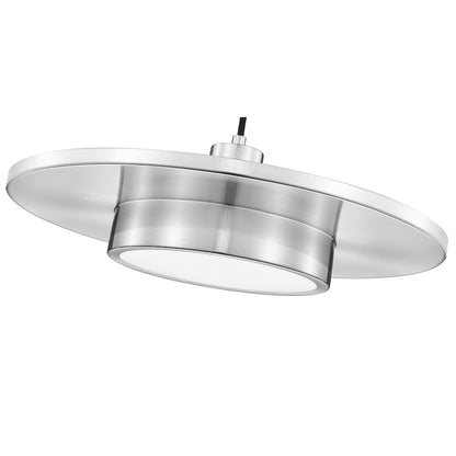 Z-Lite 1 Light Pendant, Brushed Nickel