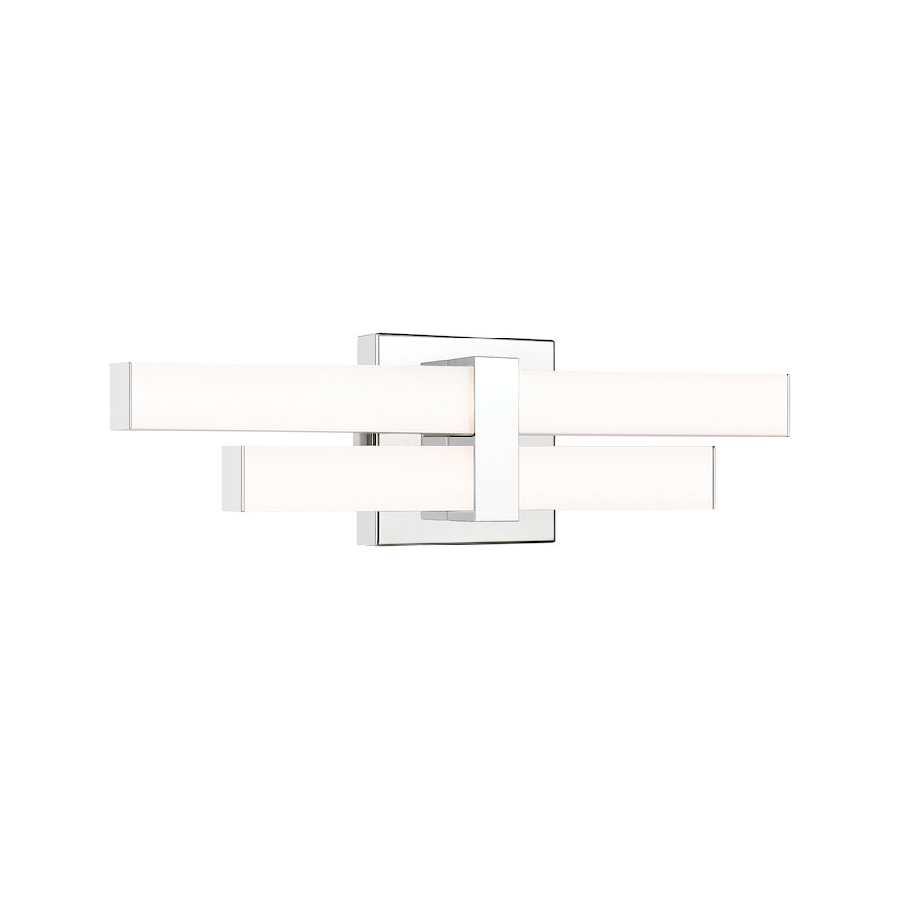 Z-Lite Zane 2 Light Vanity in Chrome  Frame Finish