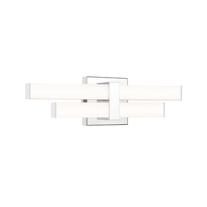 Z-Lite Zane 2 Light Vanity in Chrome  Frame Finish