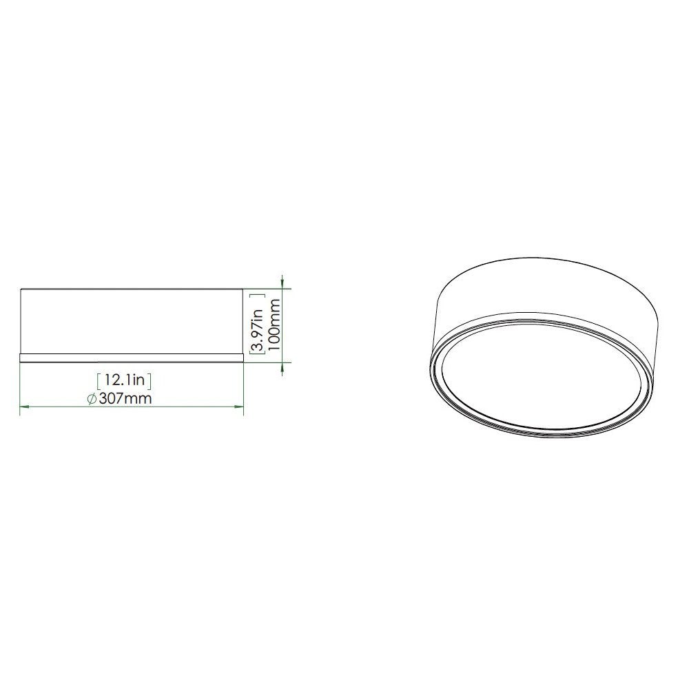 Z-Lite 1 Light Flush Mount