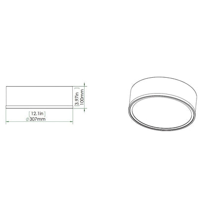 Z-Lite 1 Light Flush Mount