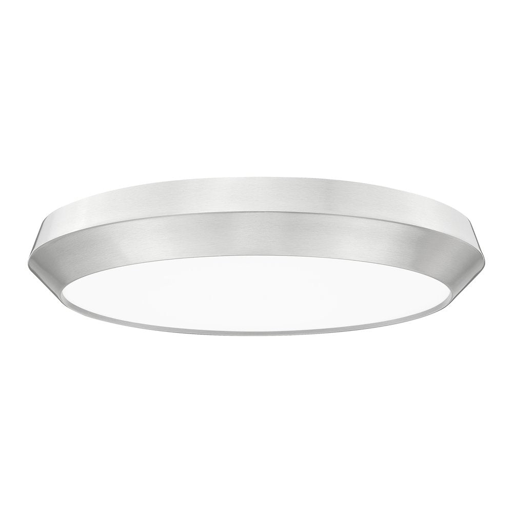Z-Lite 1 Light Flush Mount, Brushed Nickel