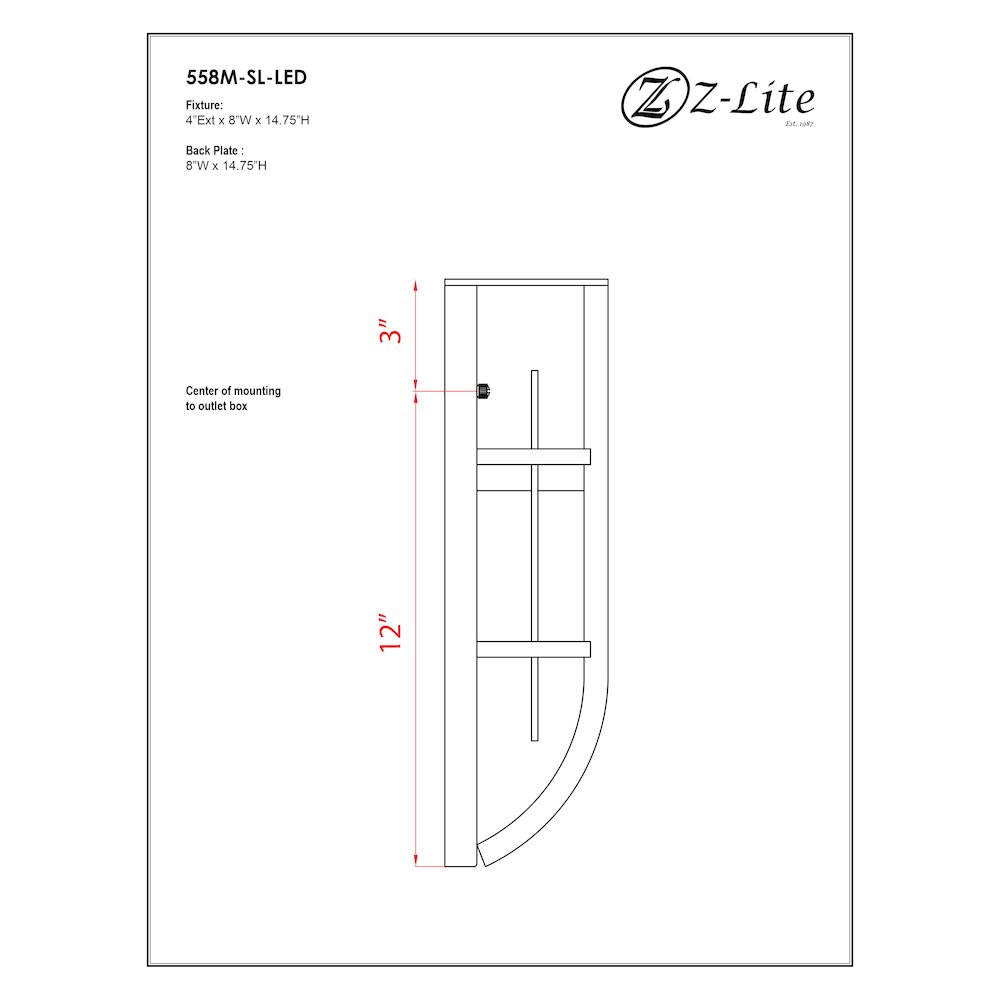 Z-Lite 1 Light Outdoor Wall Light