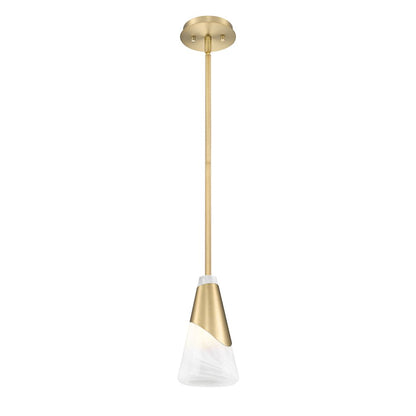Z-Lite Aimie 1 Light Pendant, Modern Gold