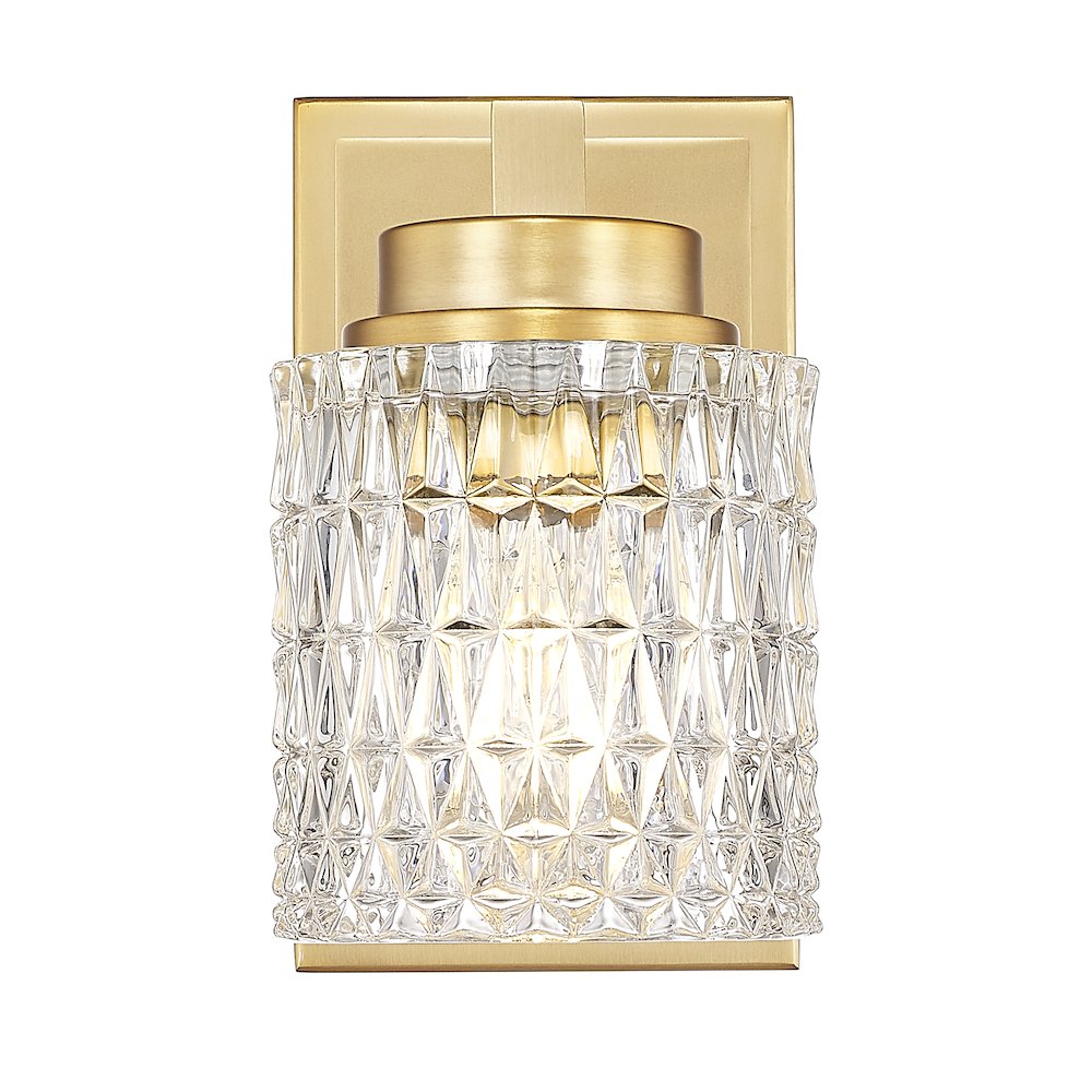 Z-Lite 1 Light Wall Sconce, Modern Gold