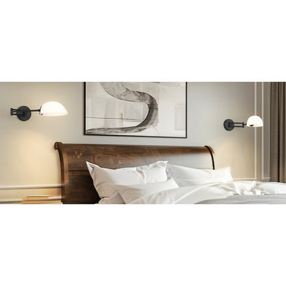 Z-Lite 1 Light Wall Sconce, Matte Black