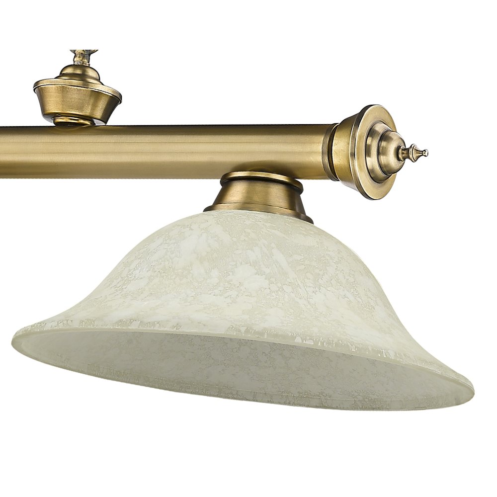 Z-Lite Cordon 3 Light Billiard, Steel Frame, Golden Mottle Shade Color