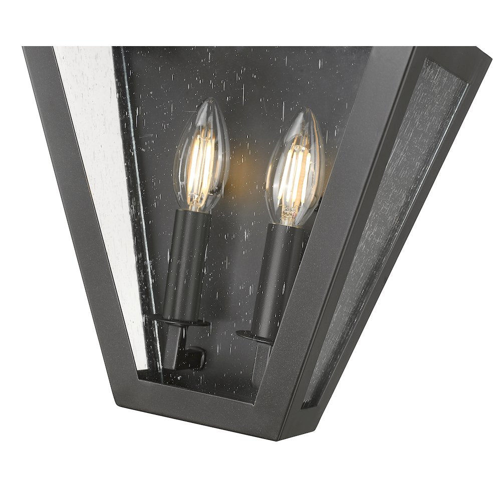 Z-Lite 2 Light Wall Sconce, Iron Ore