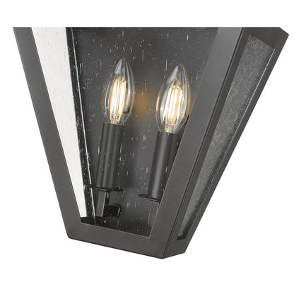 Z-Lite 2 Light Wall Sconce, Iron Ore
