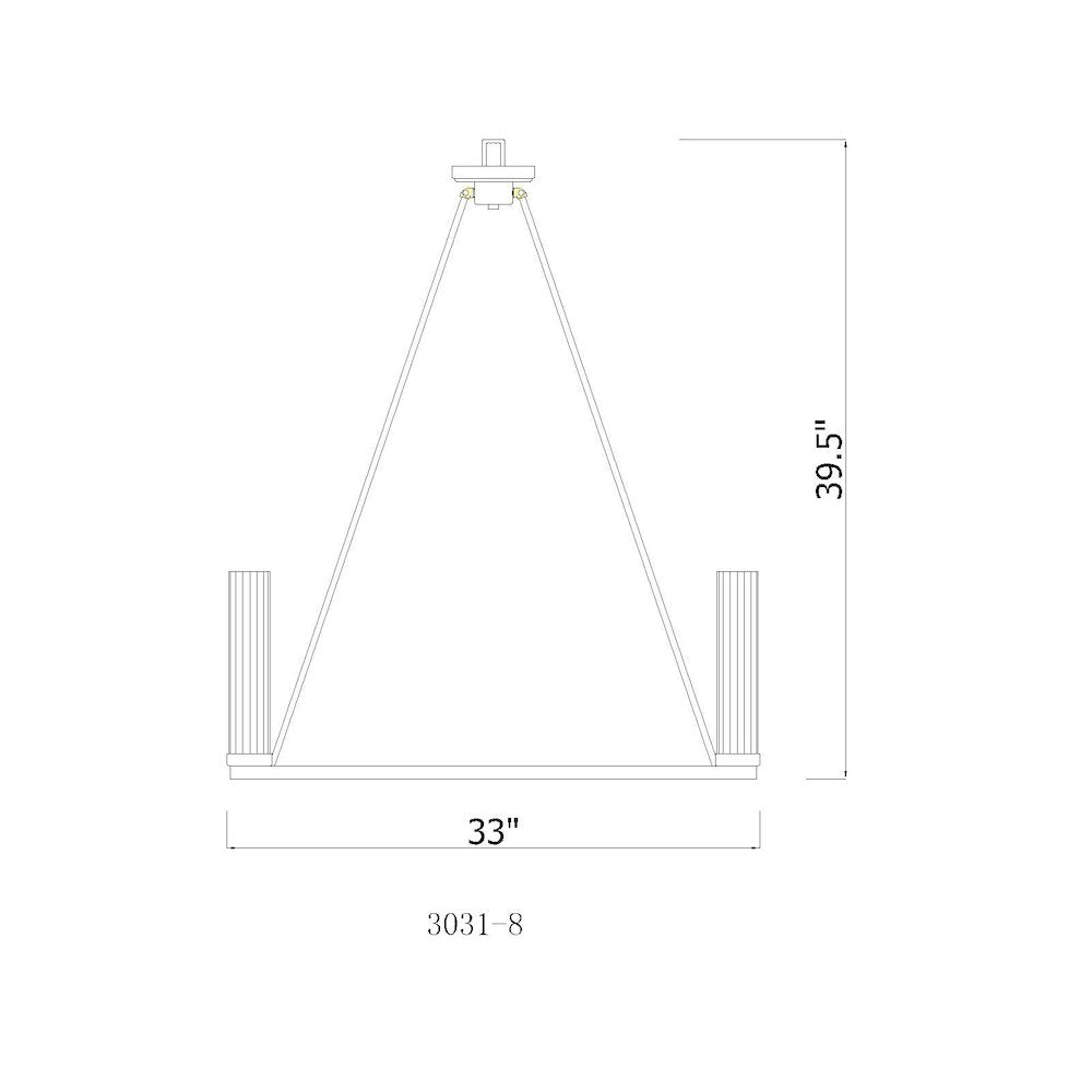 Z-Lite 8 Light Chandelier