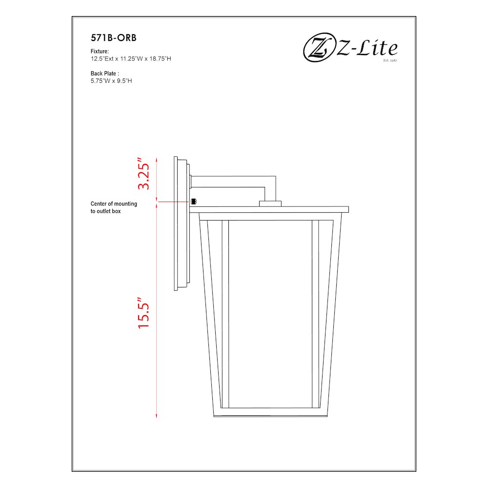 Z-Lite 2 Light Outdoor Wall Light
