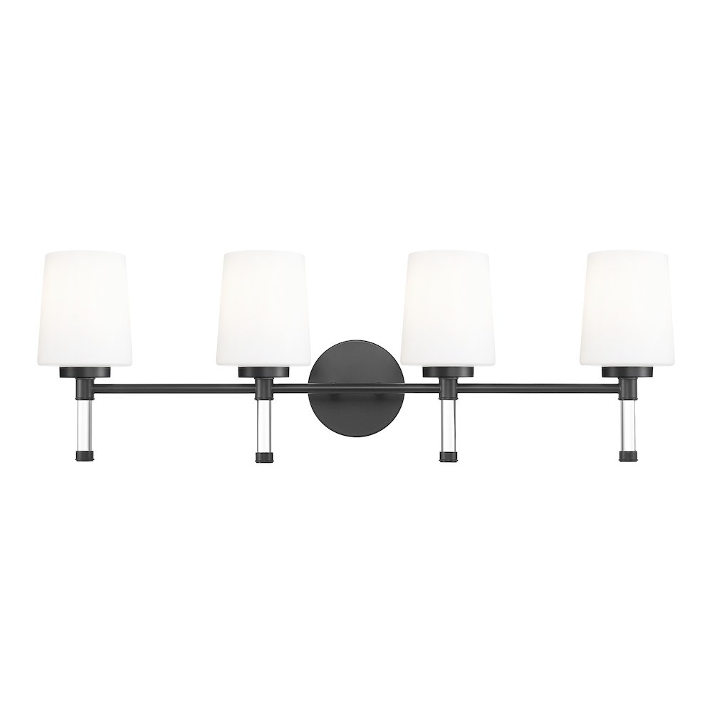 Z-Lite 4 Light Vanity, Matte Black