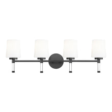 Z-Lite 4 Light Vanity, Matte Black