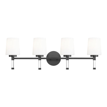 Z-Lite 4 Light Vanity, Matte Black