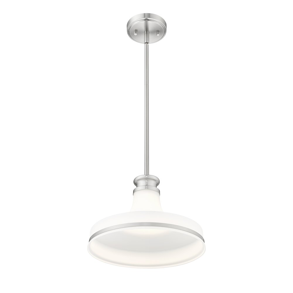 Z-Lite 1 Light Pendant, Brushed Nickel