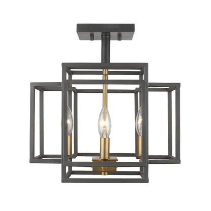 Z-Lite 4 Light Semi Flush Mount
