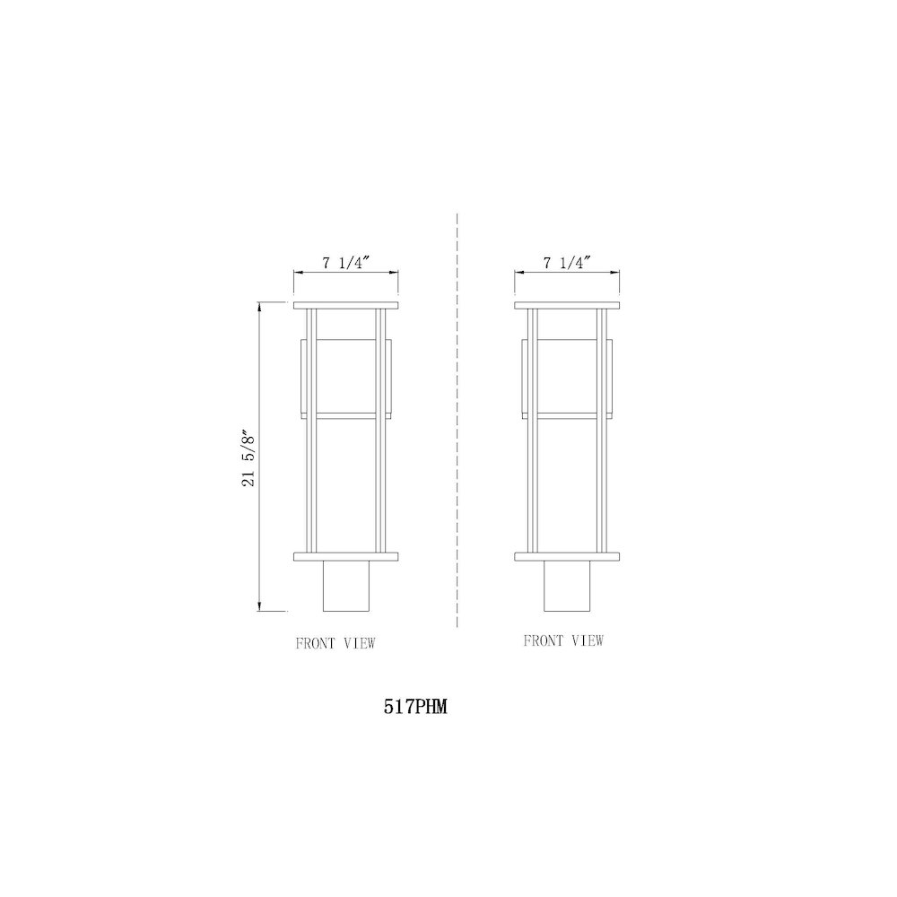 Z-Lite 1 Light Outdoor Post Mount Fixture
