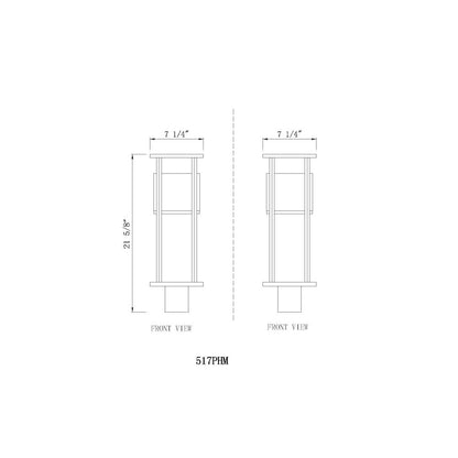 Z-Lite 1 Light Outdoor Post Mount Fixture