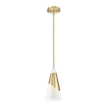 Z-Lite Aimie 1 Light Pendant, Modern Gold