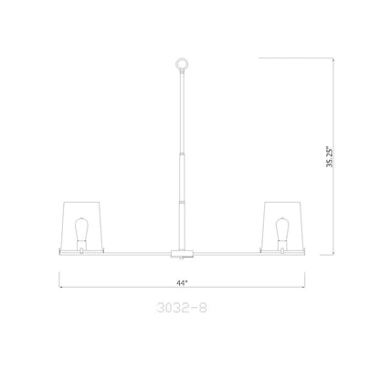 Z-Lite 8 Light Chandelier