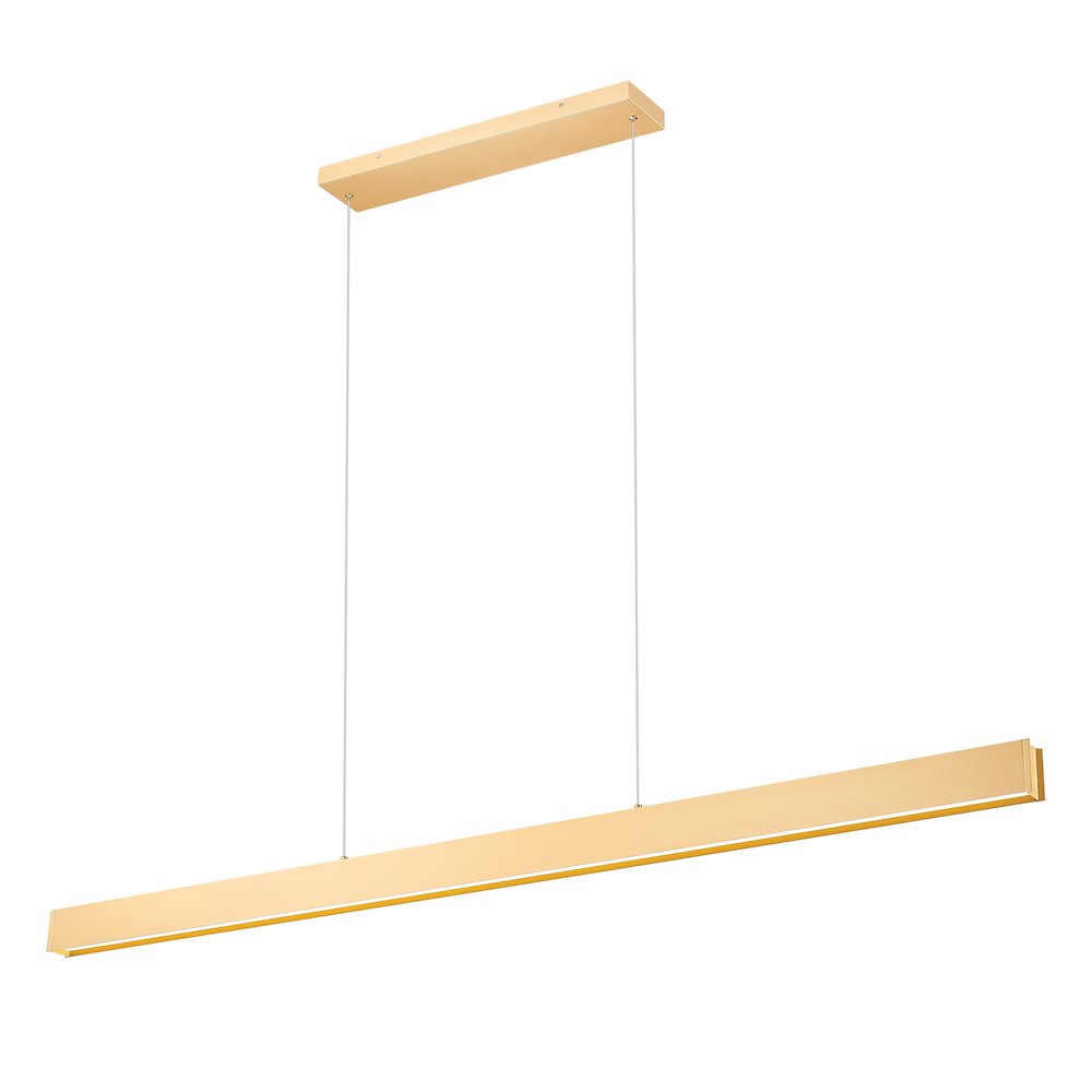 Z-Lite 1 Light Linear Chandelier, Gold