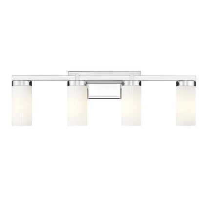 Z-Lite Danica 4 Light Vanity in Chrome color, Steel frame