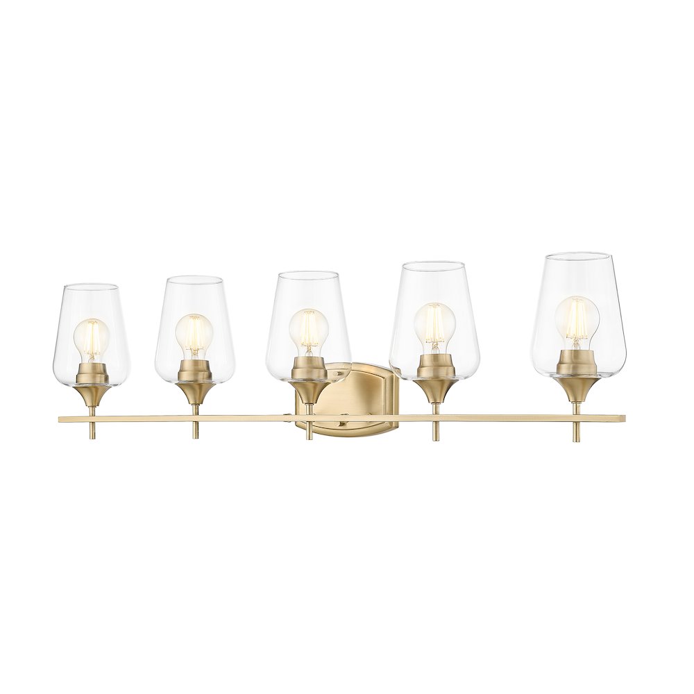 Z-Lite 5 Light Vanity, Burnished Brass