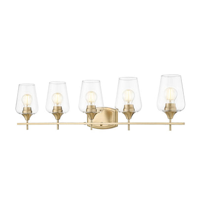 Z-Lite 5 Light Vanity, Burnished Brass