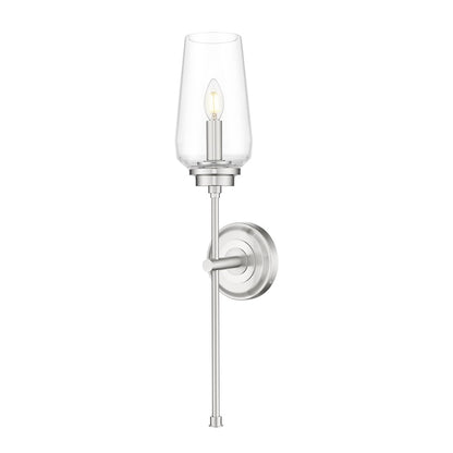 Z-Lite 1 Light Wall Sconce, Brushed Nickel