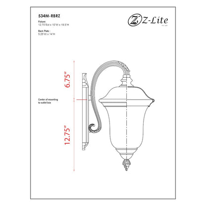 Z-Lite 2 Light Outdoor Wall Light
