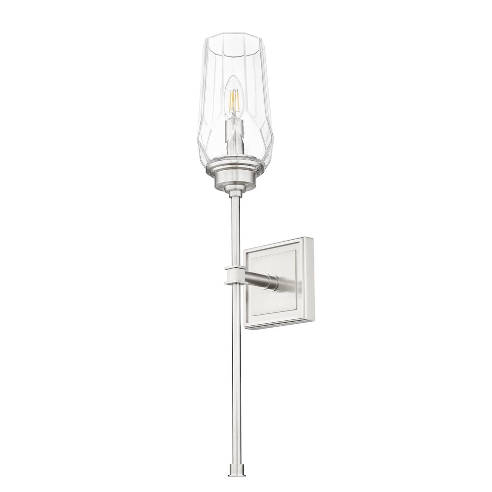 Z-Lite 1 Light Wall Sconce, Brushed Nickel