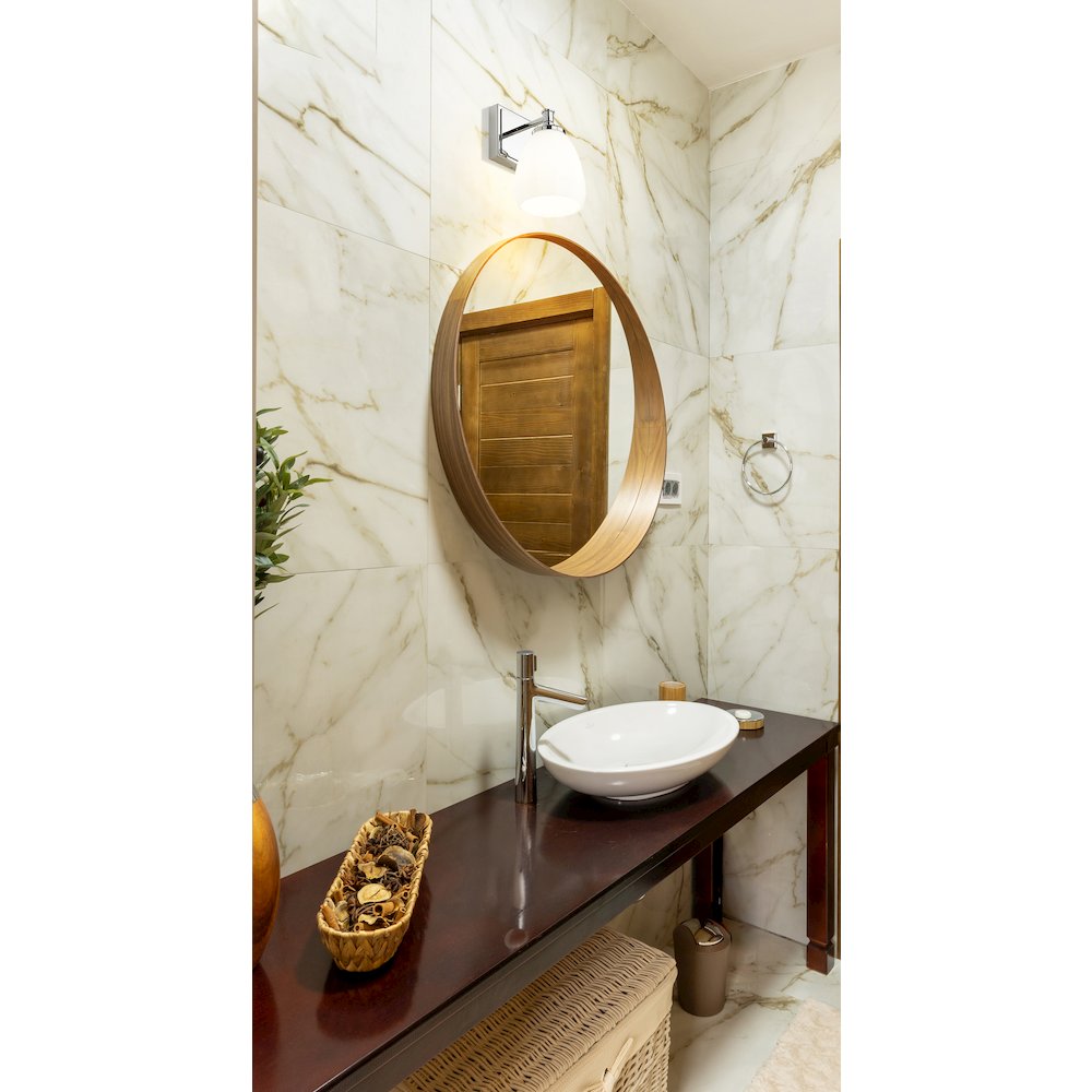 Z-Lite Oren 1 Light Vanity in Chrome  color, Steel frame