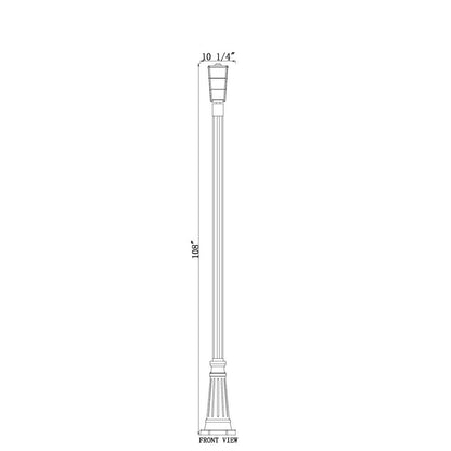 Z-Lite 1 Light Outdoor Post Mounted Fixture