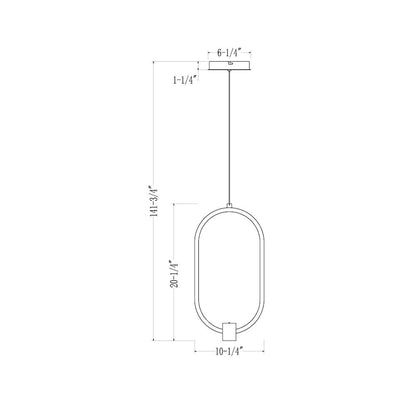 Z-Lite 1 Light Pendant, Matte Black
