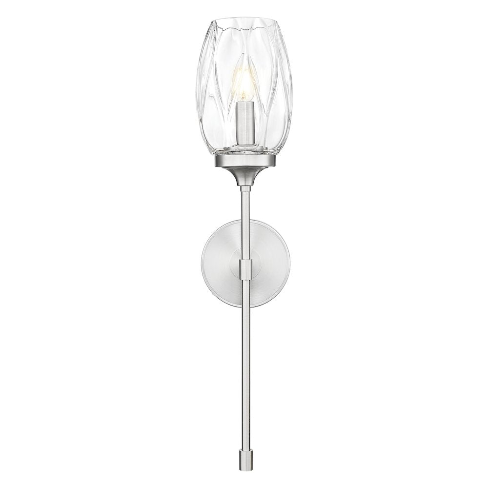 Z-Lite 1 Light Wall Sconce, Brushed Nickel