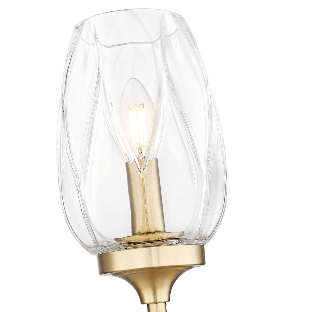 Z-Lite 1 Light Wall Sconce, Modern Gold