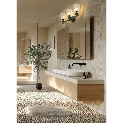 Z-Lite 3 Light Vanity, Matte Black
