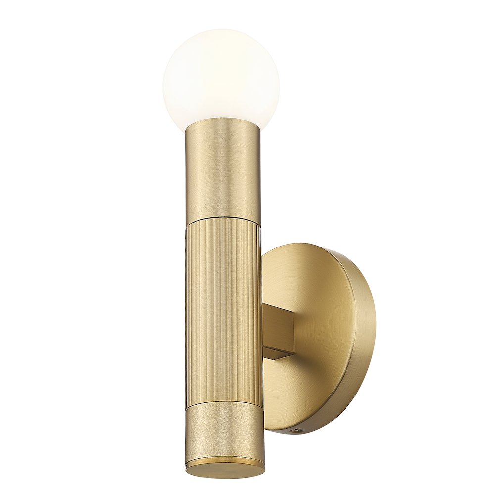 Z-Lite Stari 1 Light Wall Sconce in Modern Gold color, Steel frame