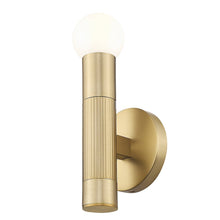Z-Lite Stari 1 Light Wall Sconce in Modern Gold color, Steel frame