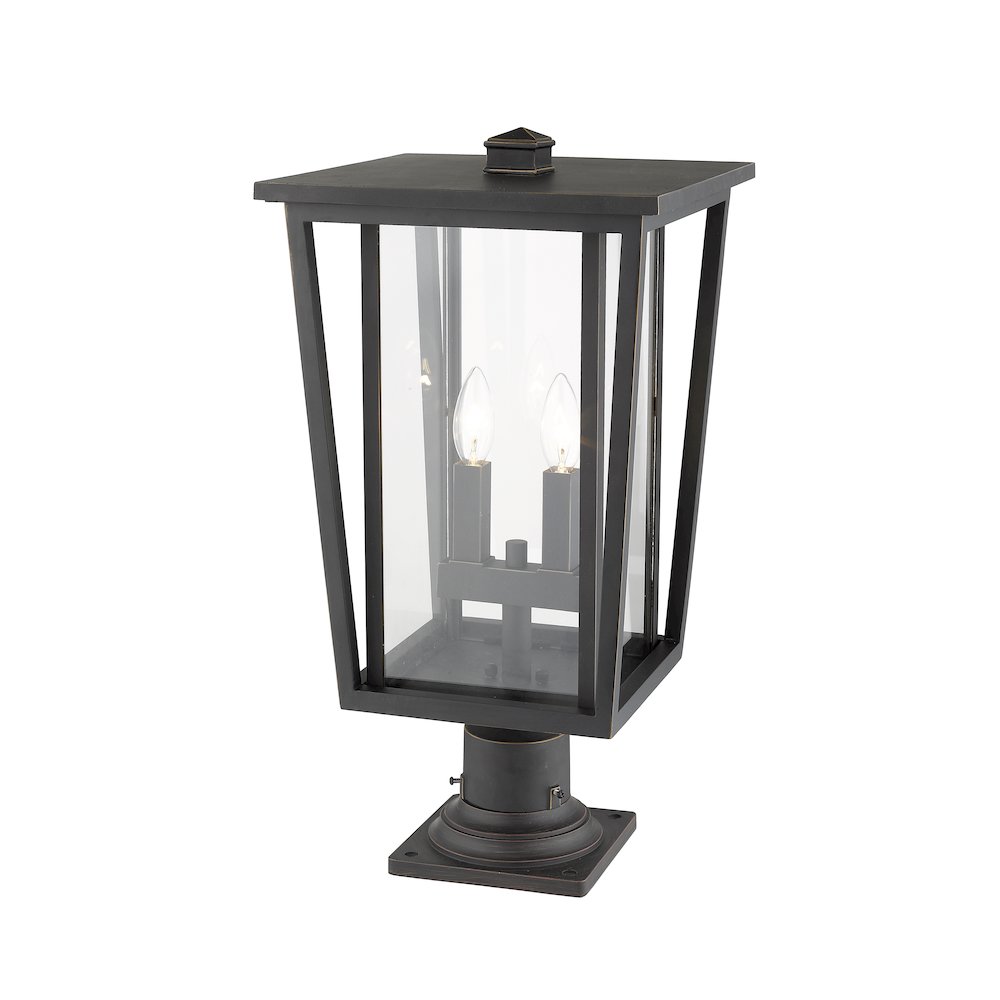 Z-Lite 2 Light Outdoor Pier Mounted Fixture