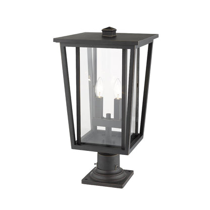 Z-Lite 2 Light Outdoor Pier Mounted Fixture