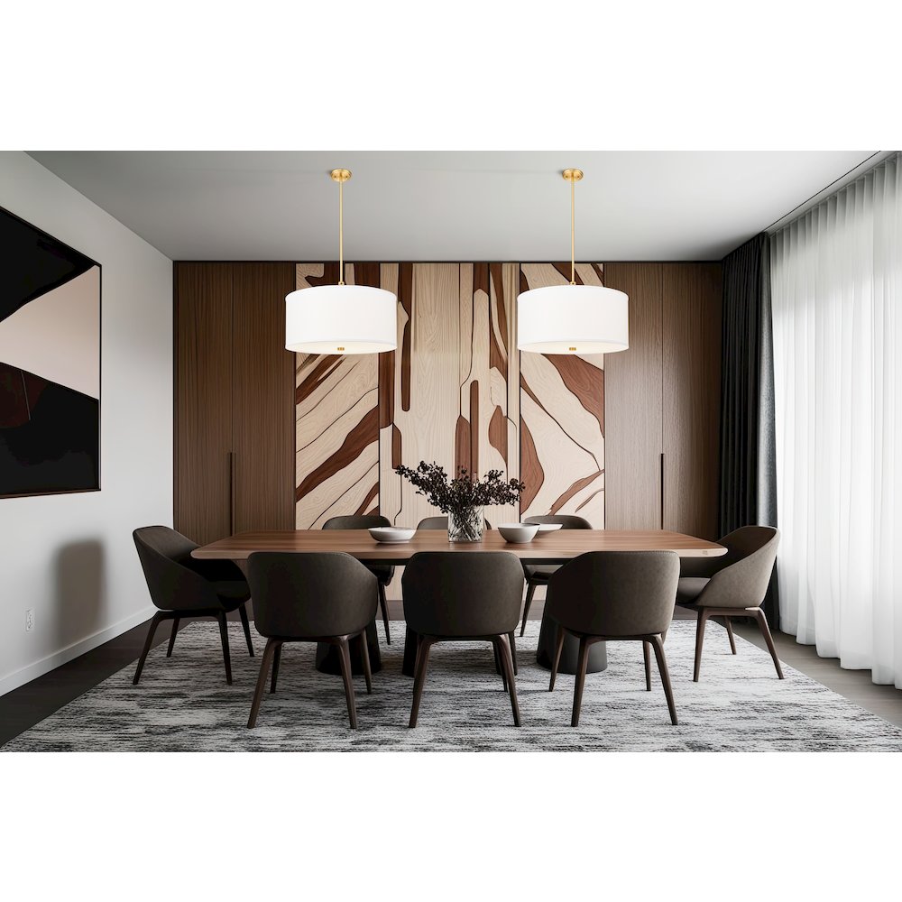 Z-Lite 1 Light Pendant, Modern Gold