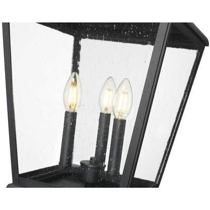 Z-Lite 3 Light Outdoor Post Mounted Fixture, Sand Black