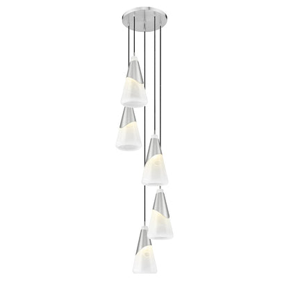 Z-Lite Aimie 5 Light Chandelier, Brushed Nickel