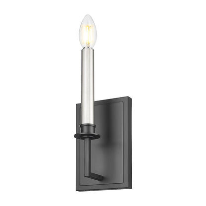 Z-Lite 2 Light Wall Sconce, Matte Black