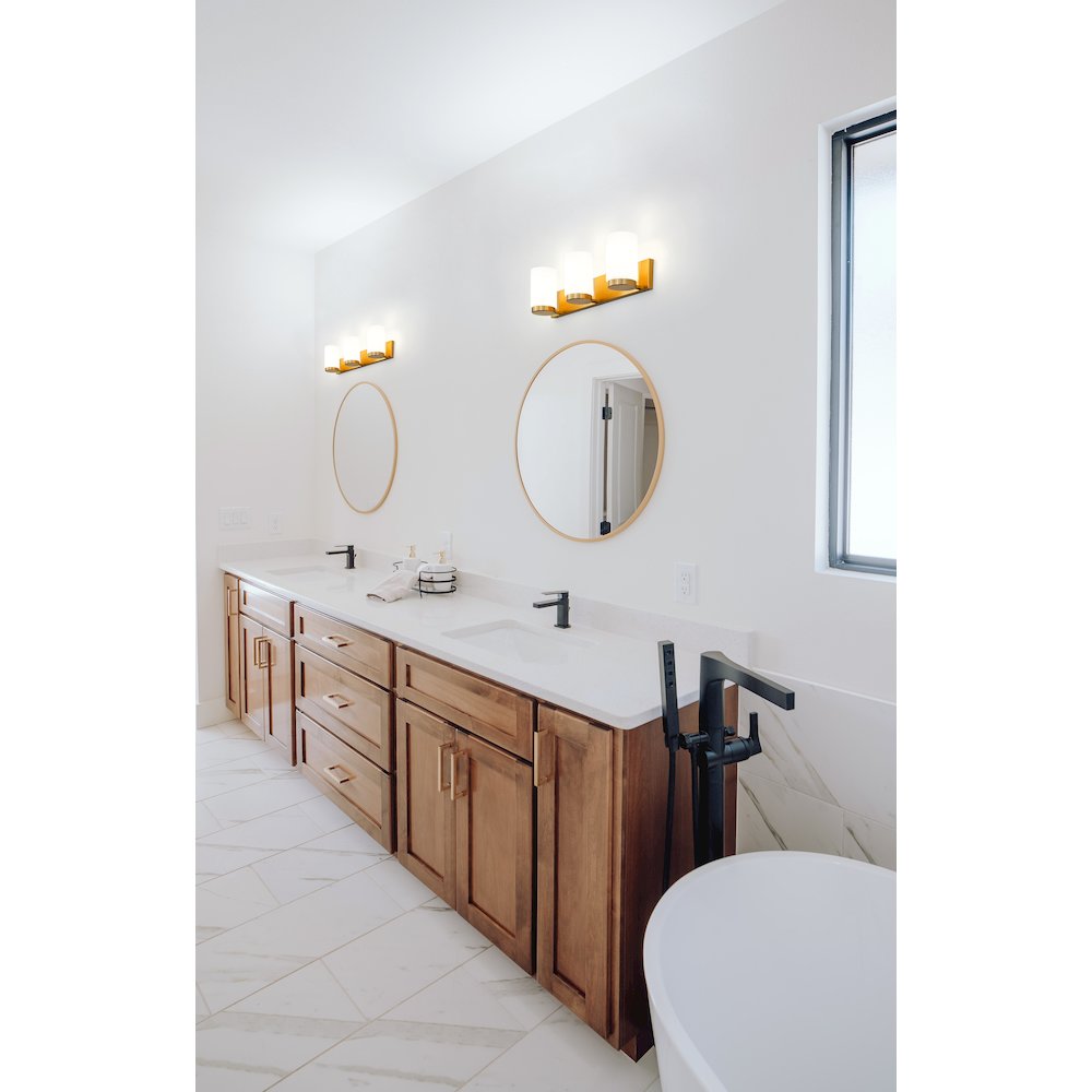 Z-Lite Burk 3 Light Vanity, Luxe Gold
